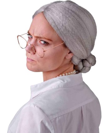 PELUCA MOÑO CANOSO SEÑORA MAYOR