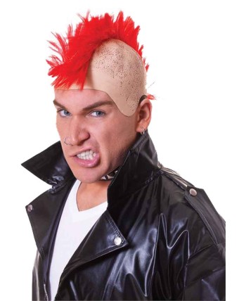 CALVA PUNK CRESTA ROJA