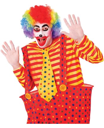 PELUCA PAYASO MULTICOLOR RIZADA