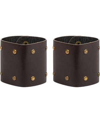 BRAZALETE ROMANO MARRON TACHUELAS