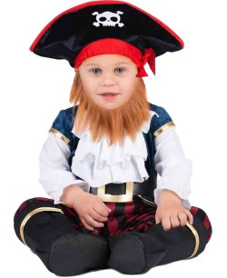 DISFRAZ DE PIRATA CAPITAN PARA BEBE