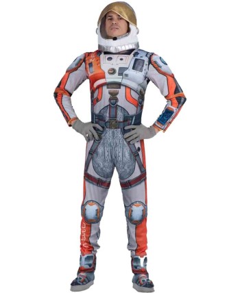 DISFRAZ DE ASTRONAUTA DELUXE NARANJA PARA HOMBRE