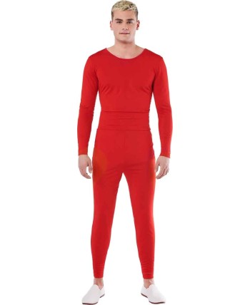 MALLA CUERPO 2 PIEZAS HOMBRE ROJO SPANDEX
