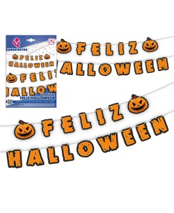 GUIRNALDA HAPPY HALLOWEEN NARANJA CALABAZA