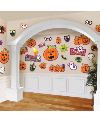 DECO RACION SILUETAS HALLOWEEN CALABAZAS
