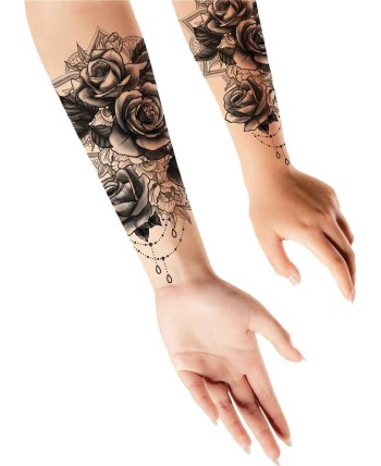 TATUAJE ROSAS NEGRAS