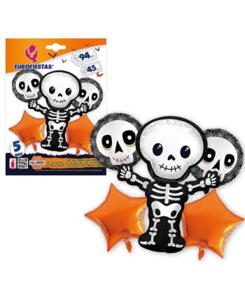 BOUQUET DE GLOBOS ESQUELETO