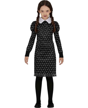 DISFRAZ DE MIERCOLES CALAVERAS BARATO PARA NIÃ‘A