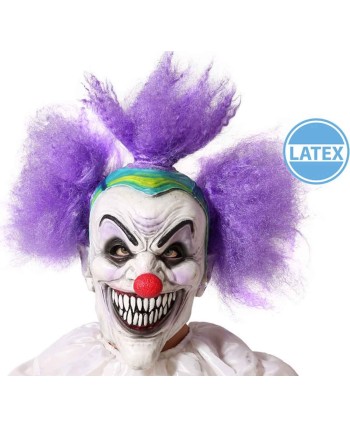 CARETA PAYASO ASESINO PELO MORADO