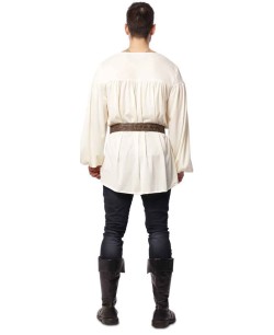 CAMISA MEDIEVAL BLANCA CON CINTURON PARA HOMBRE 2