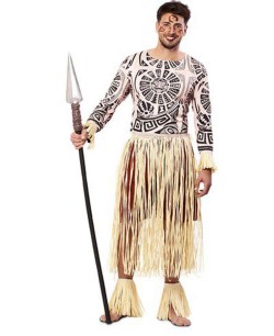 DISFRAZ DE HAWAIANO TATUADO