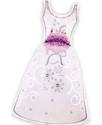 GLOBO DE HELIO VESTIDO NOVIA DECORACION PLATA
