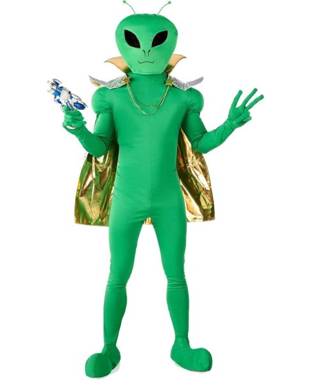 DISFRAZ DE MARCIANO DELUXE CAPA DORADA PARA HOMBRE