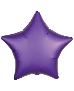GLOBO DE HELIO ESTRELLA MORADA SILK