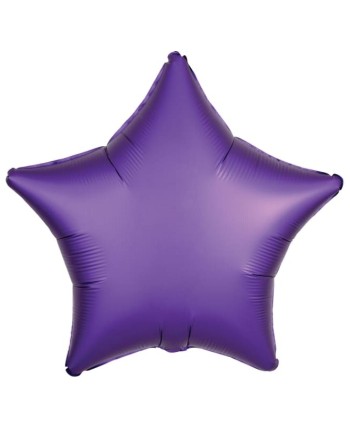 GLOBO DE HELIO ESTRELLA MORADA SILK