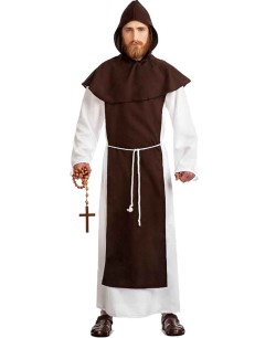 DISFRAZ DE MONJE FRANCISCANO PARA HOMBRE