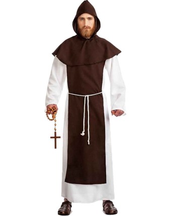 DISFRAZ DE MONJE FRANCISCANO PARA HOMBRE