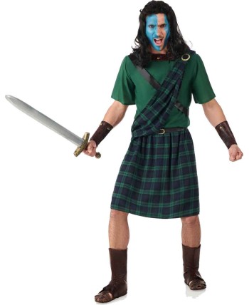 DISFRAZ DE ESCOCES GUERRERO VERDE