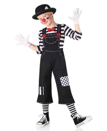 DISFRAZ DE MIMO PETO NEGRO INFANTIL