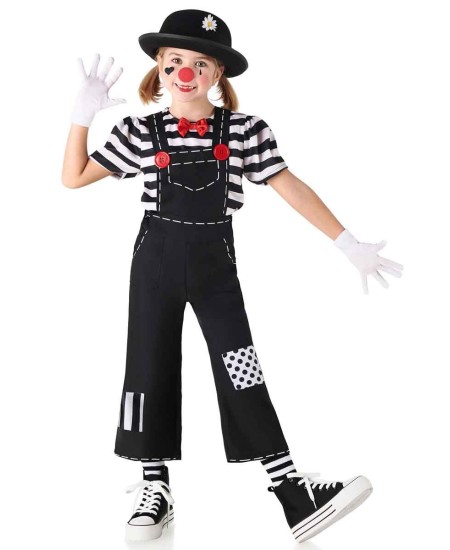 DISFRAZ DE MIMO PETO NEGRO INFANTIL