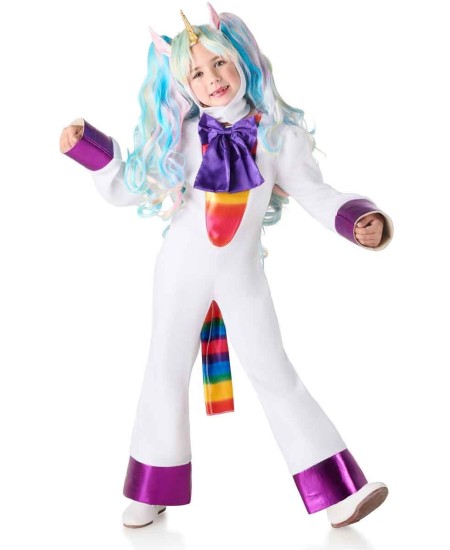 DISFRAZ DE UNICORNIO BUZO VIOLETA PARA NIÑA