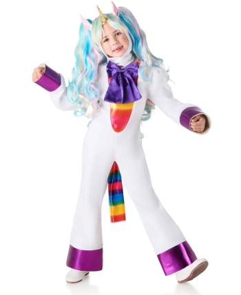 DISFRAZ DE UNICORNIO BUZO VIOLETA PARA NIÑA