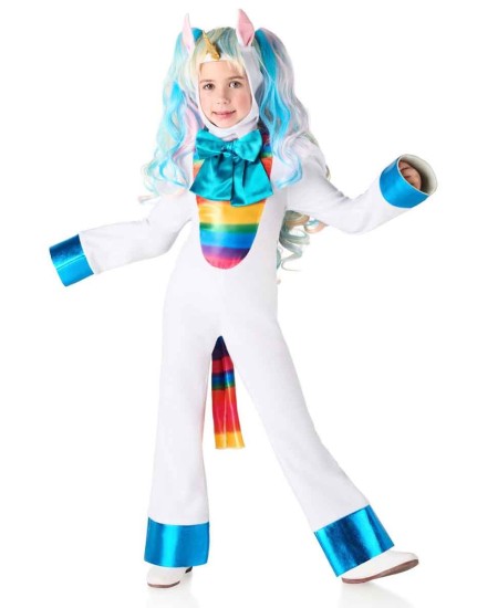 DISFRAZ DE UNICORNIO BUZO AZUL PARA NIÑA