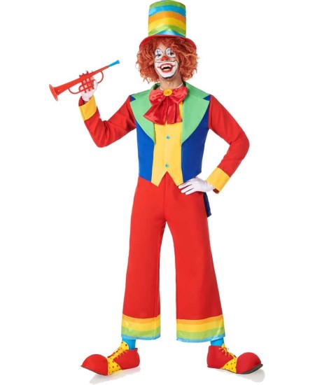 DISFRAZ DE PAYASO PANTALON ROJO PARA HOMBRE