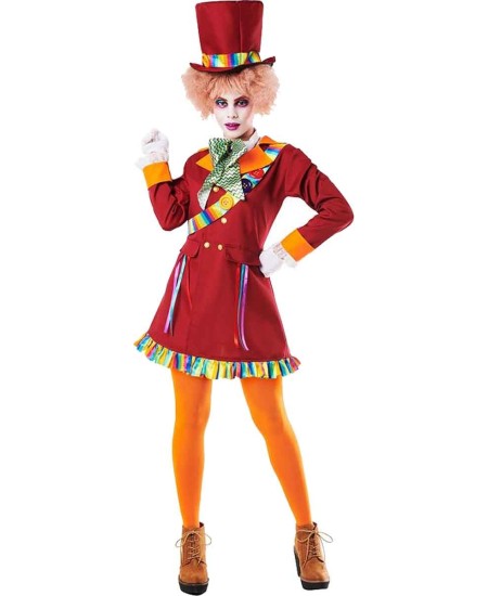 DISFRAZ DE SOMBRERERA LOCA PARA MUJER
