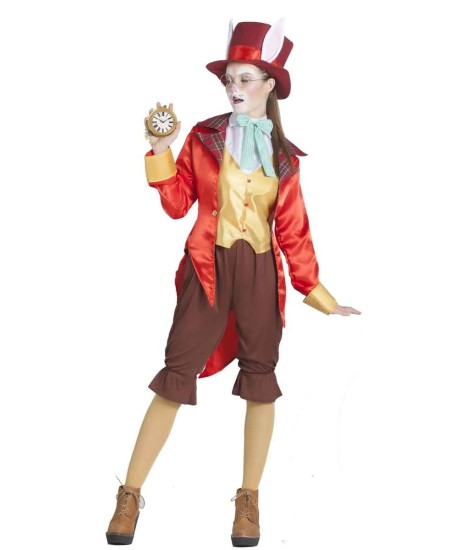 DISFRAZ DE CONEJO ALICIA ROJO PARA MUJER