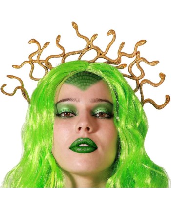 DIADEMA MEDUSA DORADA