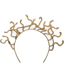 DIADEMA MEDUSA DORADA 2