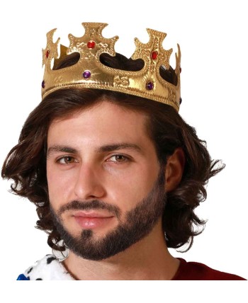 CORONA REINA DORADA CON PIEDRAS