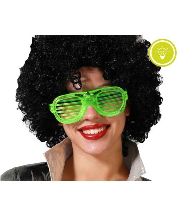 GAFAS AÑOS 80 VERDE CON LUZ