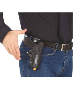 PISTOLA POLICIA CON FUNDA NEGRA