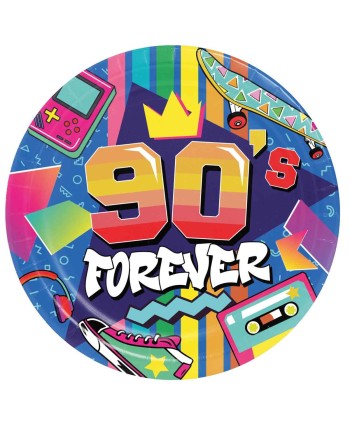 PLATOS AÑOS 90 FOREVER 6 UNIDADES