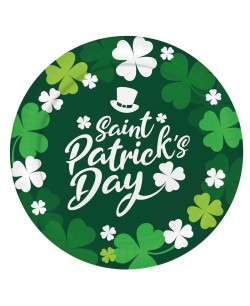 PLATOS SAN PATRICK TREBOLES 6 UNIDADES