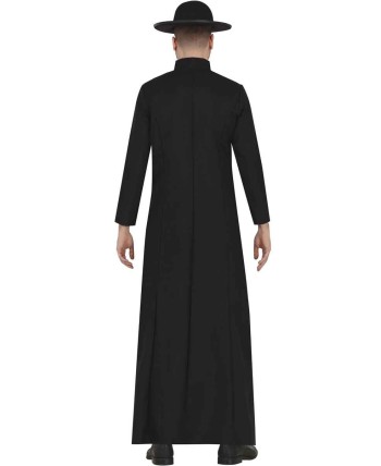 DISFRAZ DE CURA SOTANA BOTONES PARA HOMBRE