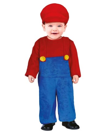 DISFRAZ DE FONTANERO BEBE PARA BEBE