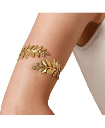 BRAZALETE HOJAS LAUREL ROMANA DORADA
