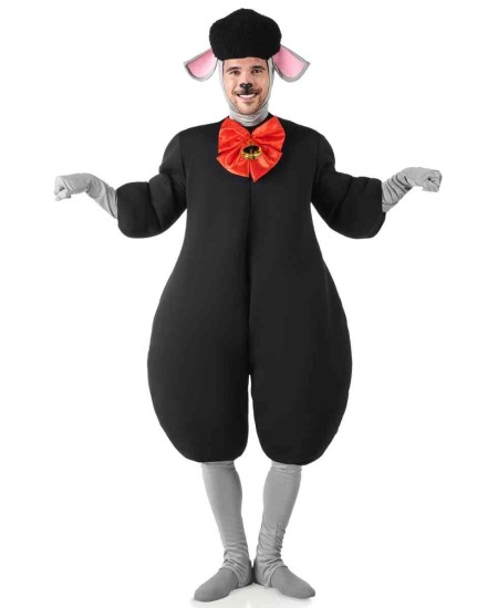 DISFRAZ DE OVEJA NEGRA PARA ADULTO