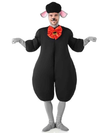 DISFRAZ DE OVEJA NEGRA ADULTO