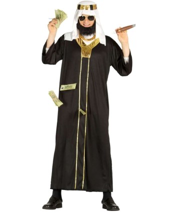 DISFRAZ DE ARABE NEGRO CON TURBANTE