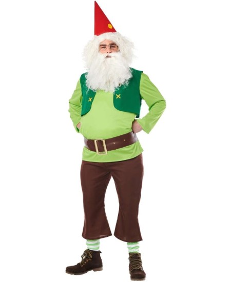 DISFRAZ DE ENANITO VERDE CHALECO PARA HOMBRE