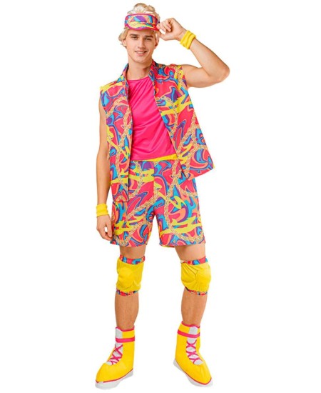DISFRAZ DE PATINADOR AÑOS 80 PARA HOMBRE
