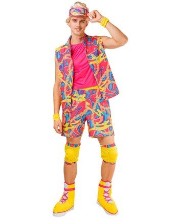 DISFRAZ DE PATINADOR AÑOS 80 PARA HOMBRE