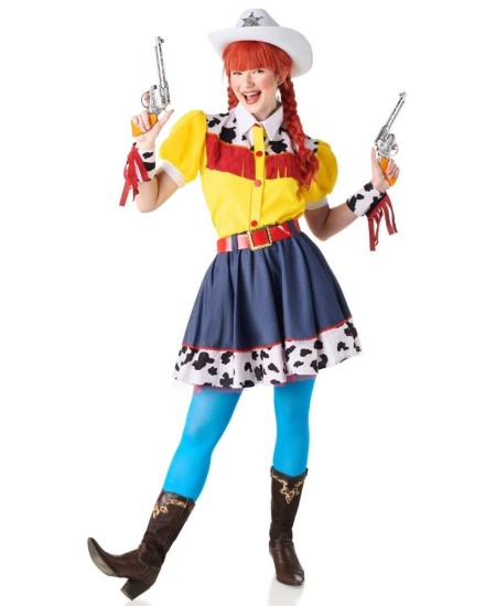 DISFRAZ DE VAQUERA AMARILLA PARA MUJER