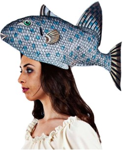 SOMBRERO PEZ AZUL