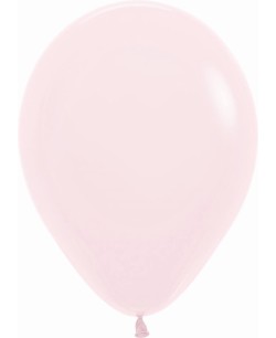 BOLSA 12 GLOBOS ROSA PASTEL LATEX