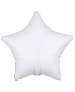 GLOBO DE HELIO ESTRELLA BLANCA METALIZADA